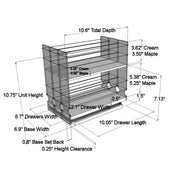 222x2x11 Spice Rack Drawer