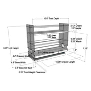 2x1.5x11 Spice Rack Drawer