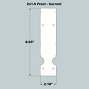 2x1.5x11 Replacement Front and Back - Current