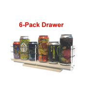 Can and Bottle Organizer for the Refrigerator - Capacity of 6 cans or bottles