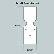 2x1x22 Replacement Front and Back - Current