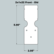 2x1x22 Replacement Old Style Front and Back
