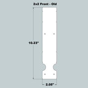 2x2x11 Replacement Old Style Front and Back