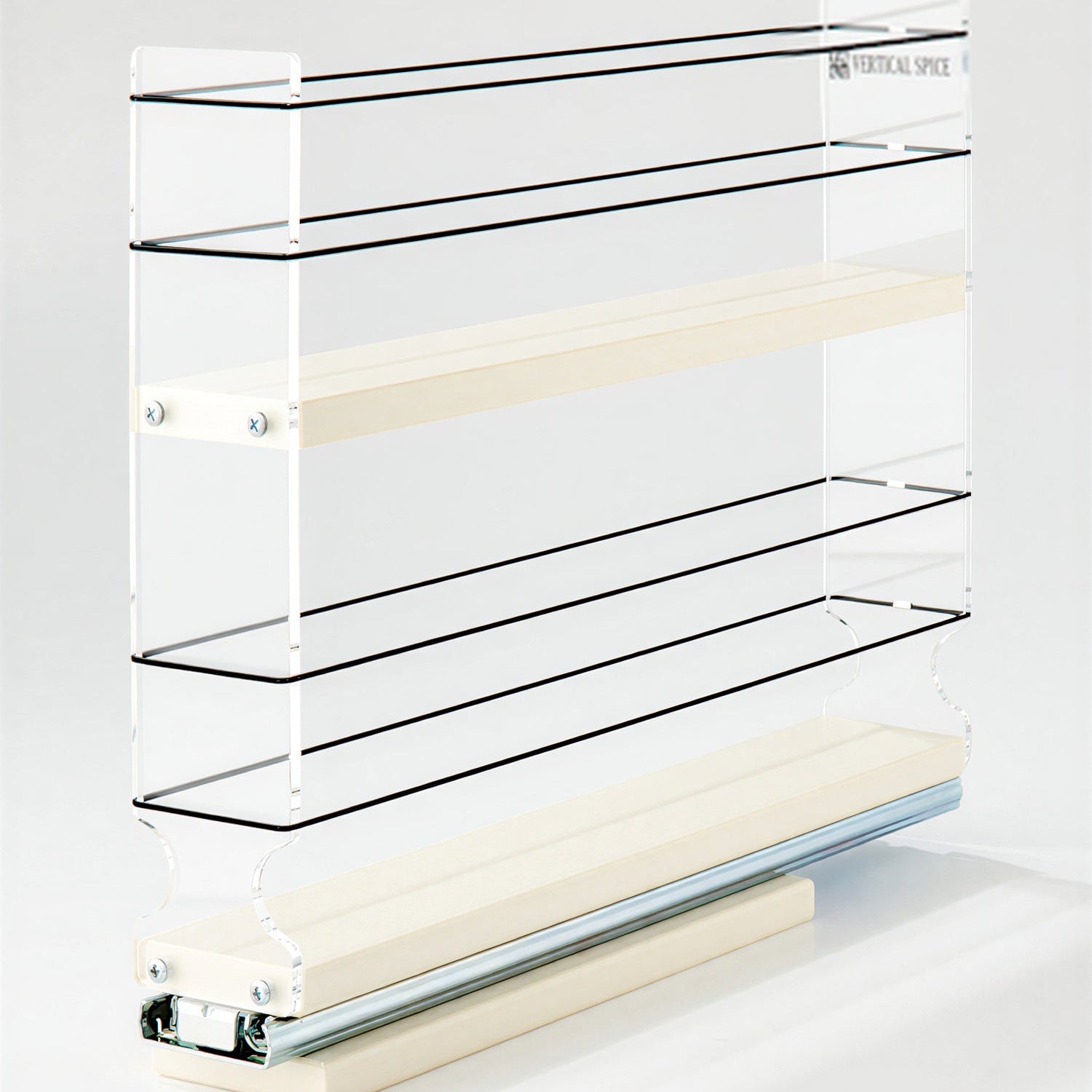 2x2x14 Spice Rack Drawer - Cream