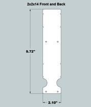 2x2x14 Replacement Front and Back - Current