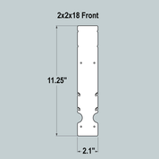 2x2x18 Replacement Front and Back - Current