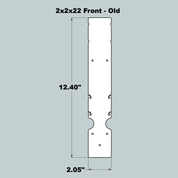 2x2x22 Replacement Old Style Front and Back