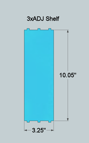 3xADJ Shelf - Quick Change