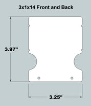 3x1x14 Replacement Front and Back - Current