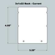 3x1x22 Replacement Front, Middle and Back - Current