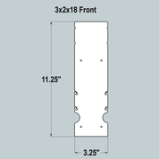 3x2x18 Replacement Front, Middle and Back - Current