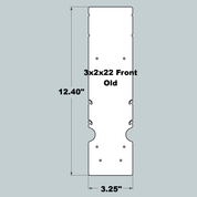 3x2x22 Replacement Old Style Front, Middle and Back