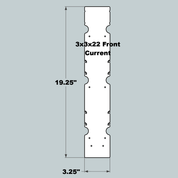 3x3x22 Replacement Front, Middle and Back - Current