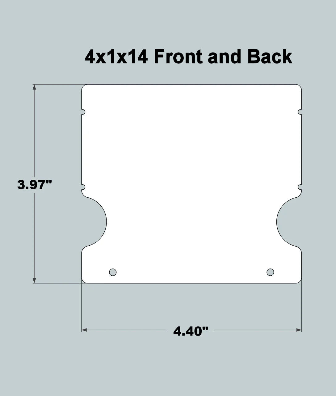 4x1x14 Replacement Front and Back - Current
