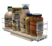 Fridge storage drawer to organize condiments and large containers