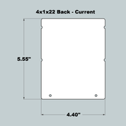 4x1x22 Replacement Front, Middle and Back - Current
