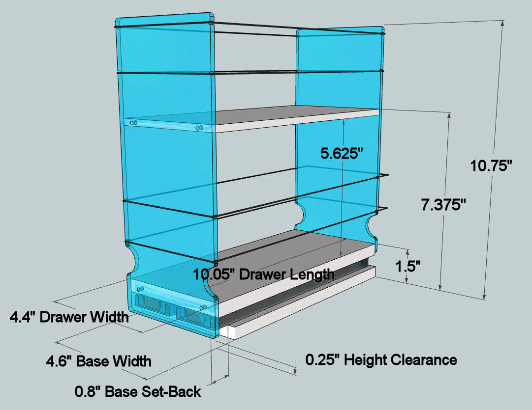 4x2x11 Storage Solution Drawer