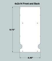 4x2x14 Replacement Front and Back - Current