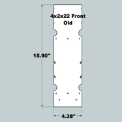 4x2x22 Replacement Old Style Front, MIddle and Back