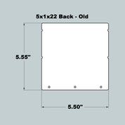 5x1x22 Replacement Old Style Front, Middle and Back