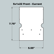 5x1x22 Replacement Front, Middle and Back - Current