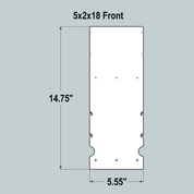 5x2x18 Replacement Front and Back - Current