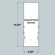 5x2x22 Replacement Front, Middle and Back - Current