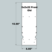 5x2x22 Replacement Old Style Front, Middle and Back