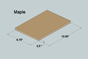6x11 Drawer - Cream or Maple