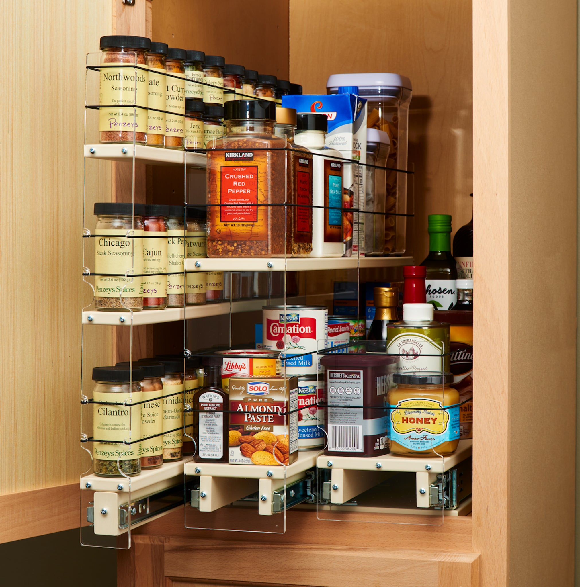 Spice Racks Cabinet Organizer Drawers Vertical Spice