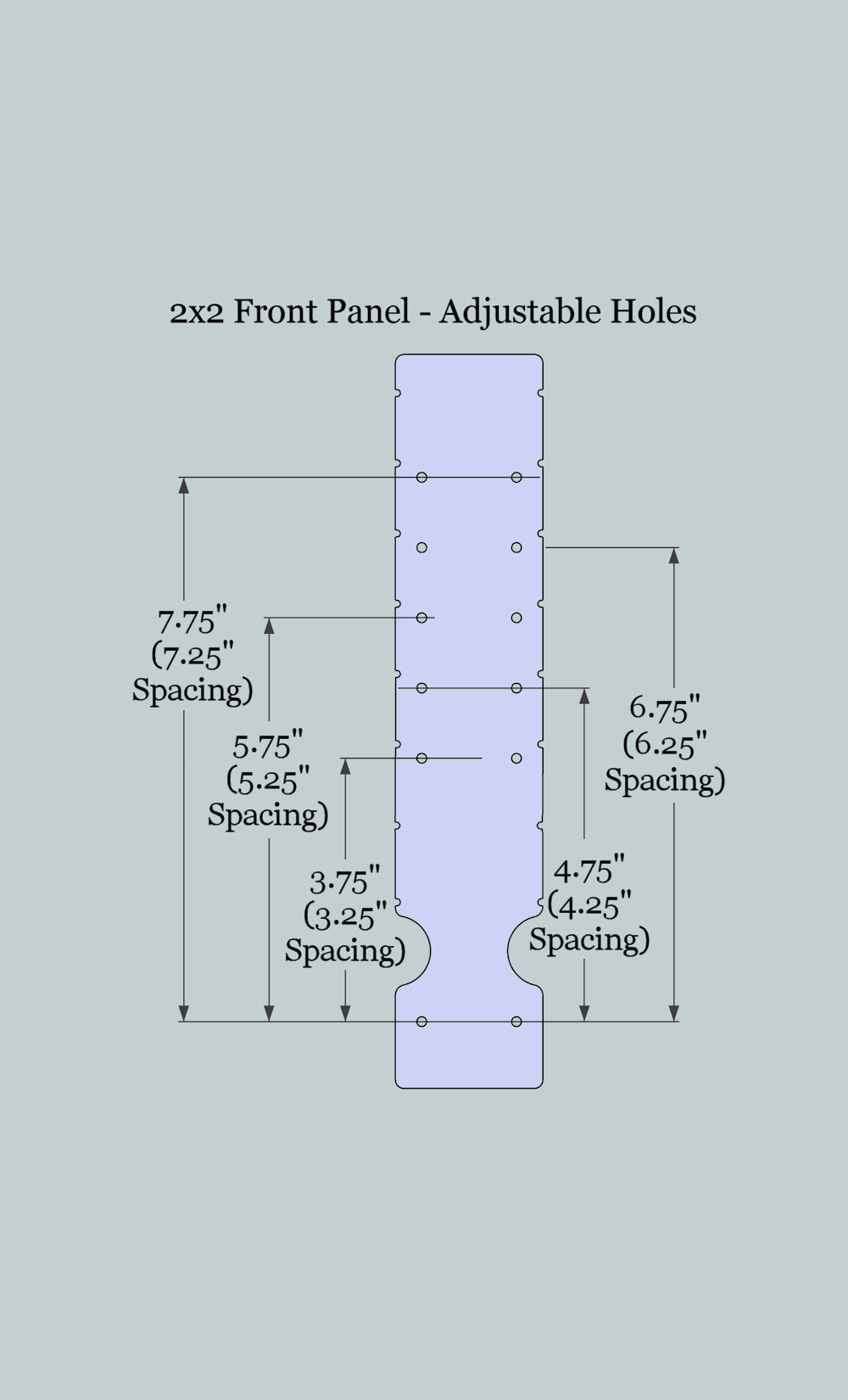 2x2x11 Variable Front and Back