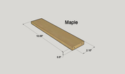 2x11 Drawer - Cream or Maple