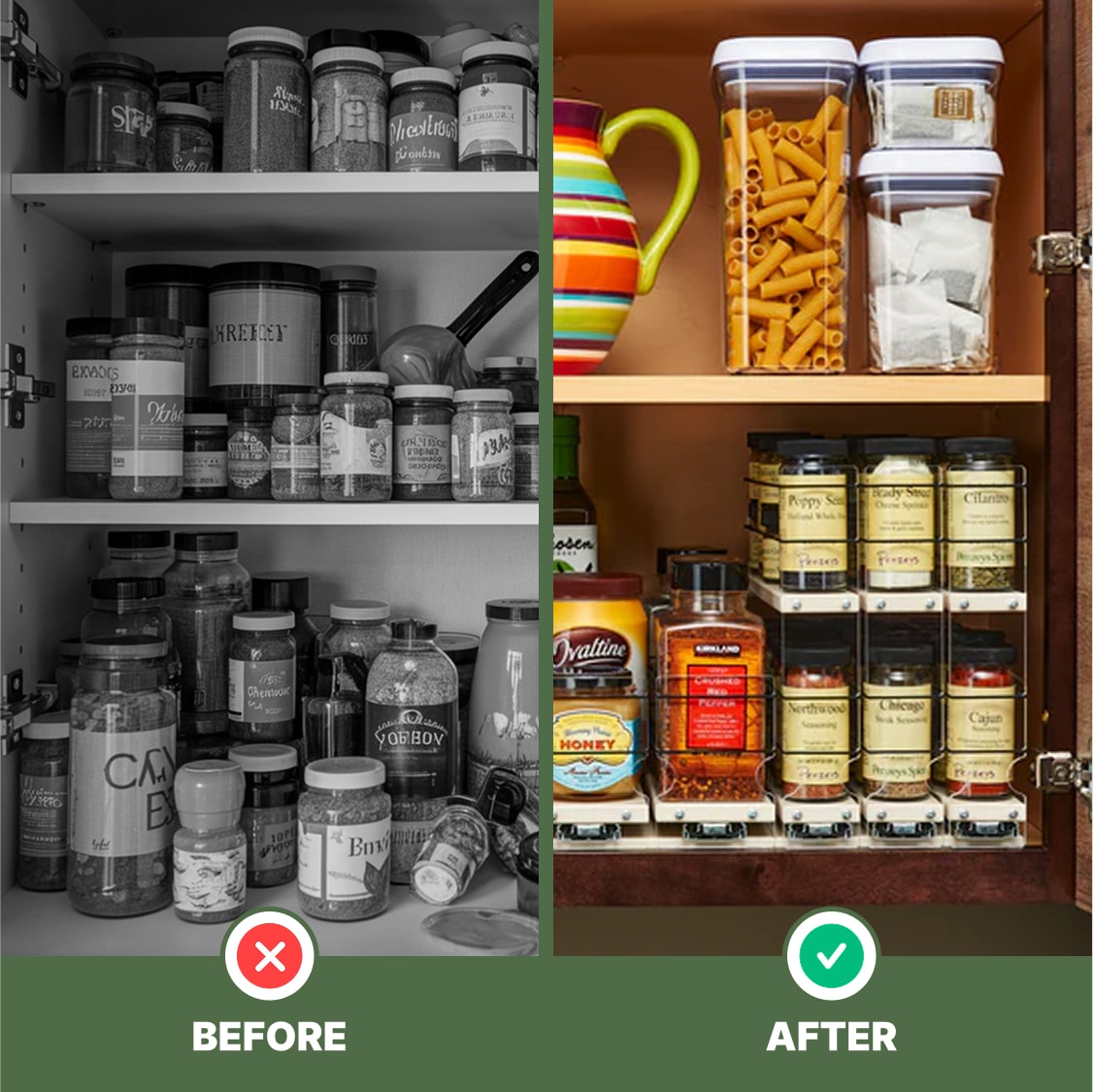 3x1x11 Spice Rack Drawer – Vertical Spice - Main Image