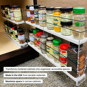 22x2x18 Spice Rack Drawer - Cream