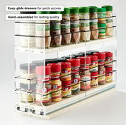 22x2x18 Spice Rack Drawer - Cream