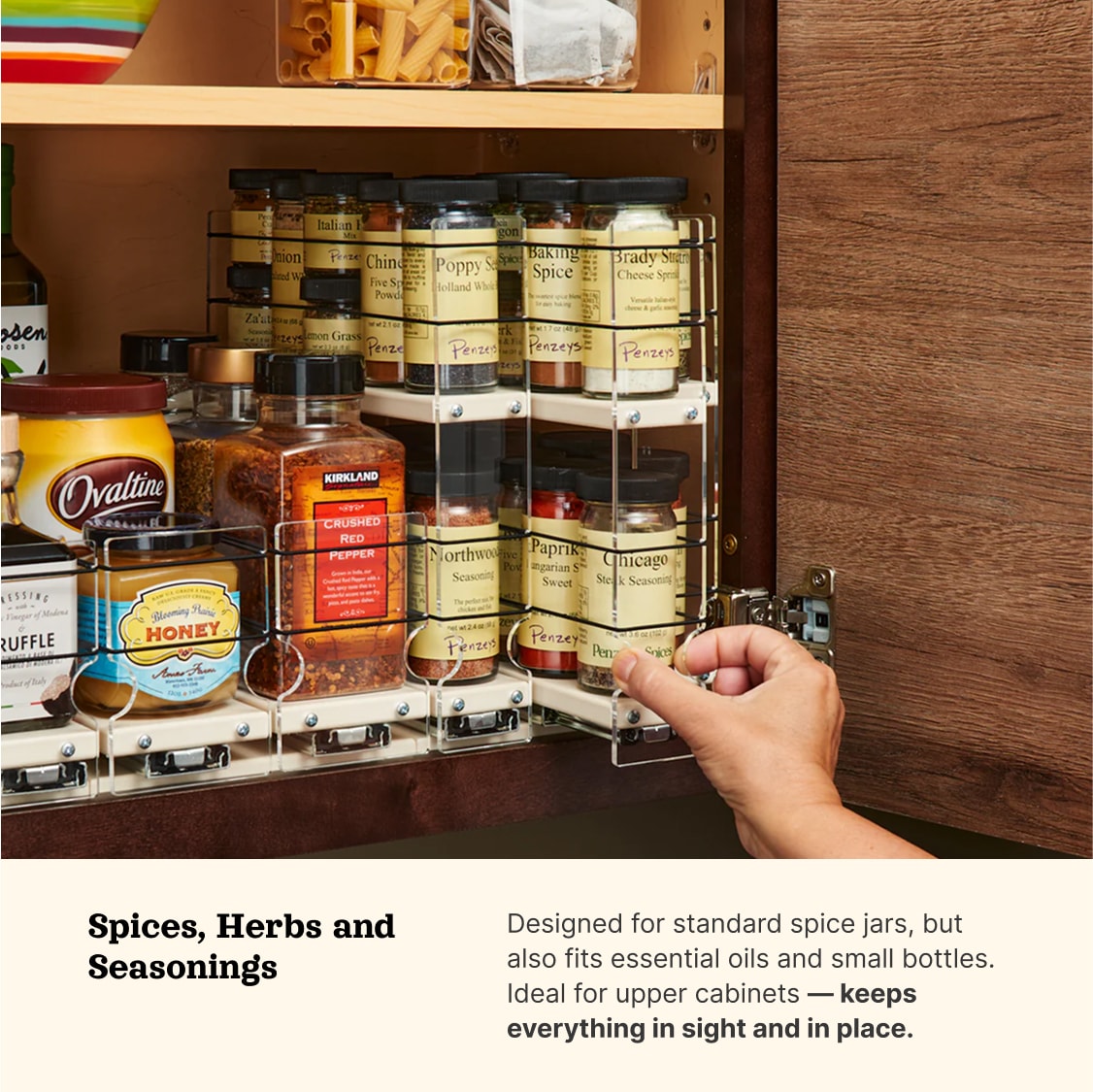 22x2x11 Spice Rack Drawer – Vertical Spice
