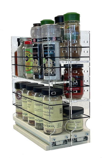 22xADJx11 Adjustable Spice Rack Drawer - Cream (DIY)