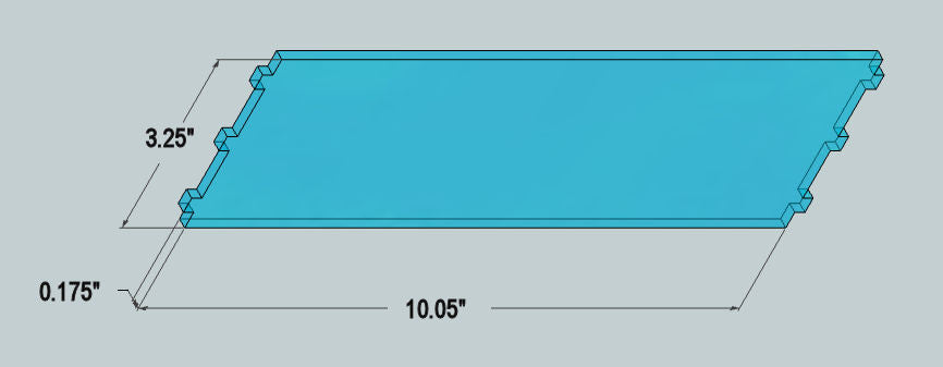 3 x ADJ Shelf Dimensions