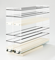 22x2x14 Vertical Spice Rack Drawer - Cream