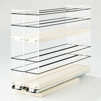 22x2x14 Vertical Spice Rack Drawer - Cream