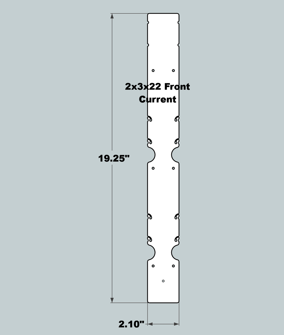 2x3x22 Replacement Front - New/Current