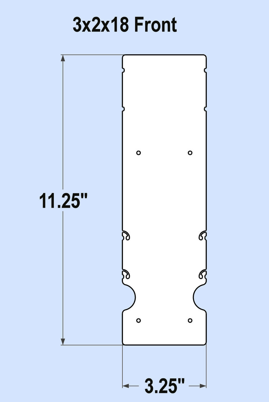 3x2x18 Replacement Front - New