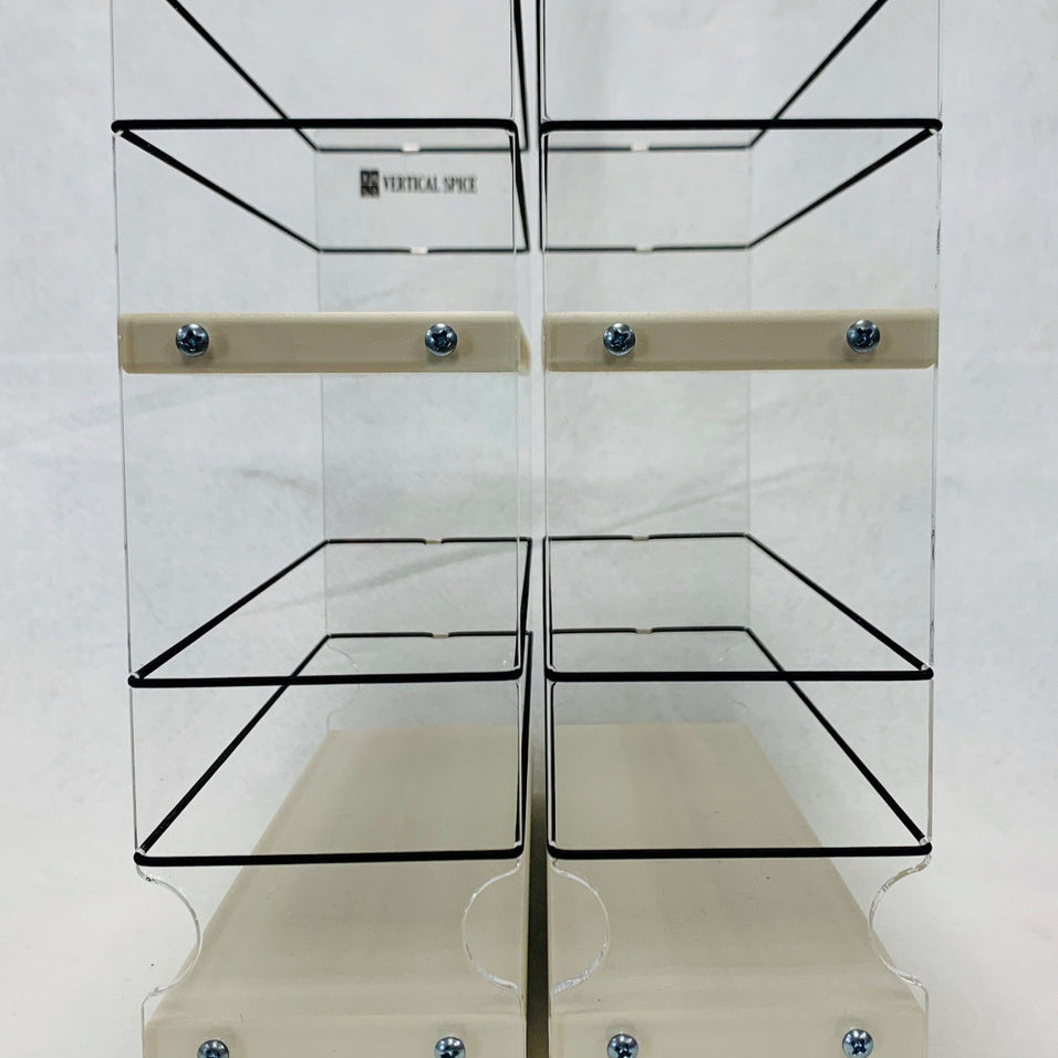 Spice Rack 33x2x11, Cream, Front View