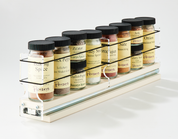 2x1x18 Spice Rack Drawer Cream - Organizes 8 Spice Jars in a Compact Space