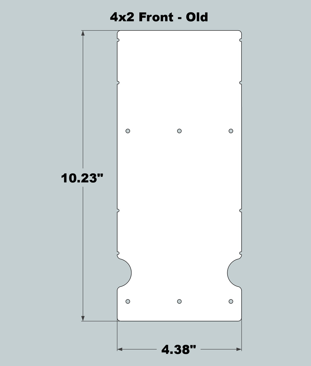 4x2x11 Replacement Front - OLD Base Design