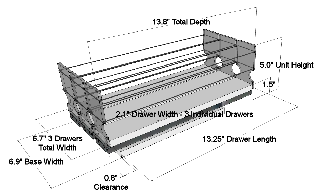 222x1x14 Dimensioned