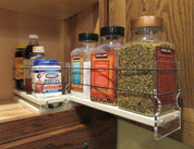 Spice Rack 33x1x11, Cream Full Drawer Out