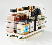 33x1x14 Spice Rack Drawer Cream - Organize and Find all Your Large Containers