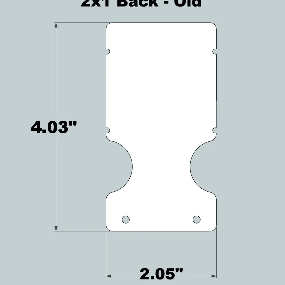 2x1x11 Replacement Back - OLD Base Design