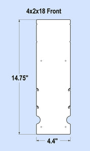 4x2x18 Replacement Front - New